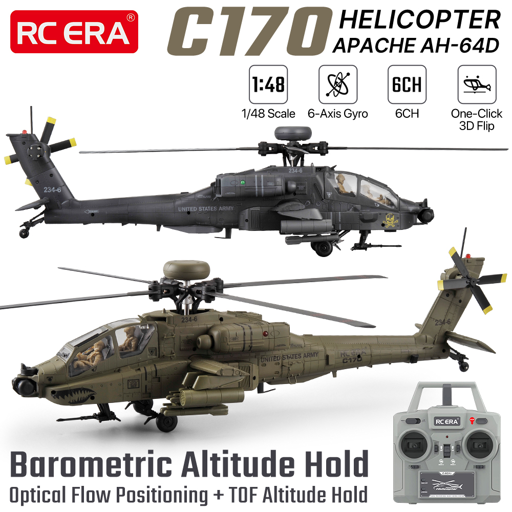 Rc Helicopter Large - Helikopter RC ERA 1/48 6CH Apache