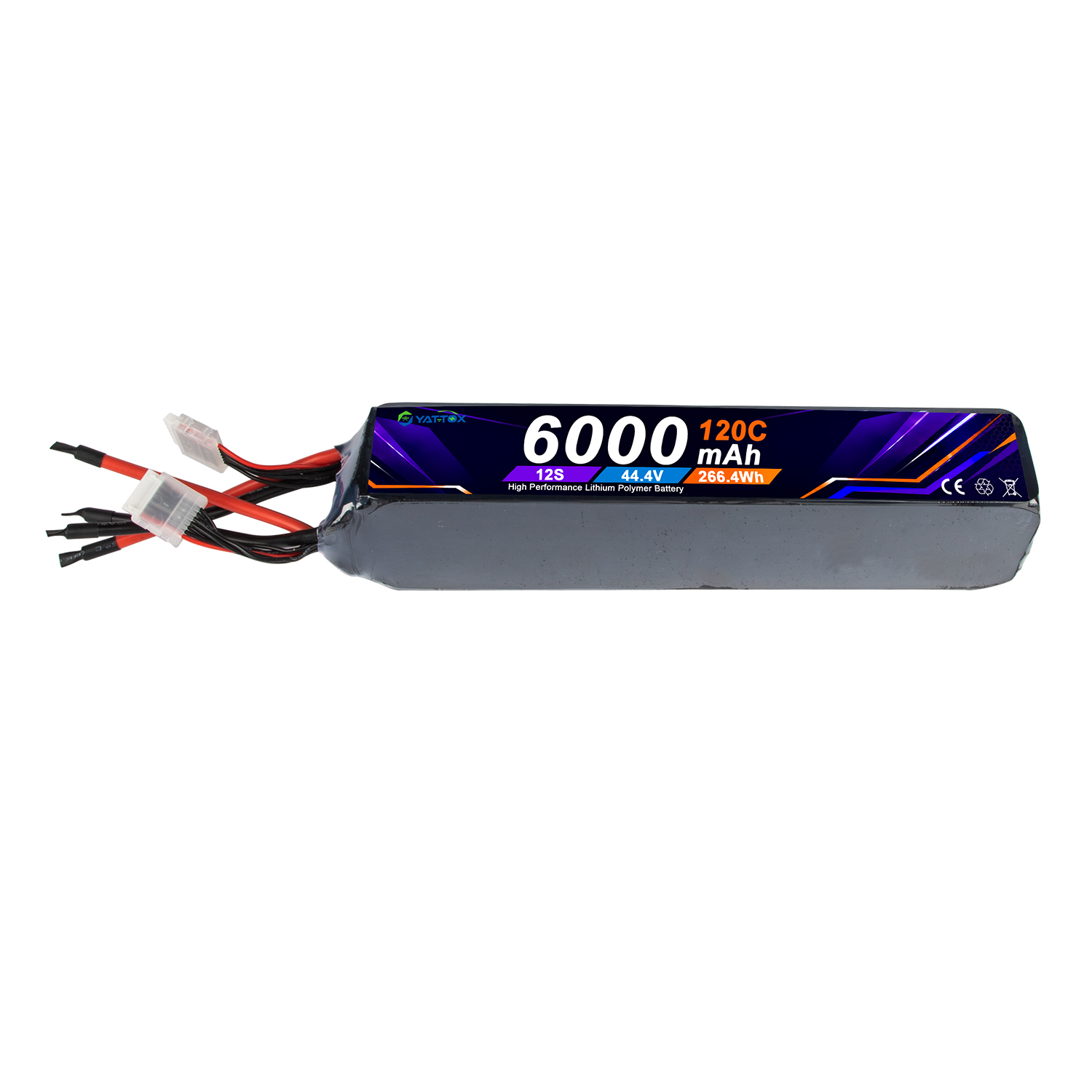 Rc Helicopter Large - Baterai LiPo Stick Yattox 12S 6000mAh