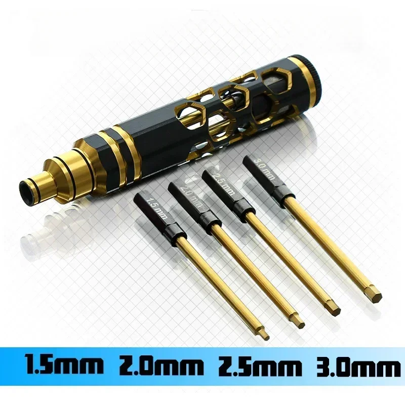 Rc Helicopter Tool Kit - Set Perkakas Obeng Hexagon 4 in
