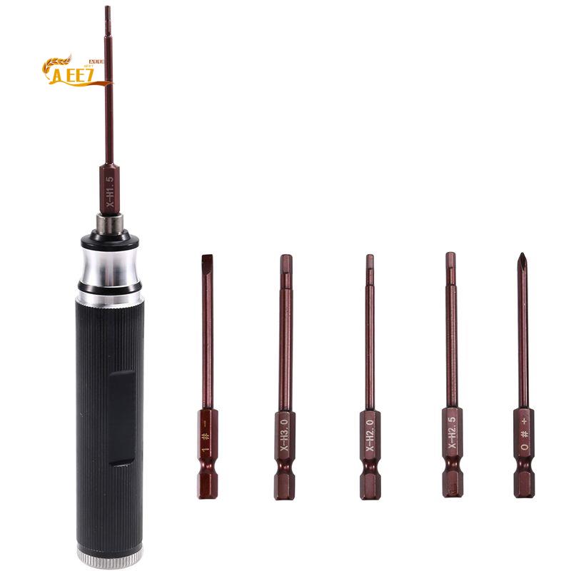 Rc Helicopter Tool Kit - Obeng Hex AEE7-6-In-1 1.5/2.0/2.5/3.0Mm Set Peralatan
