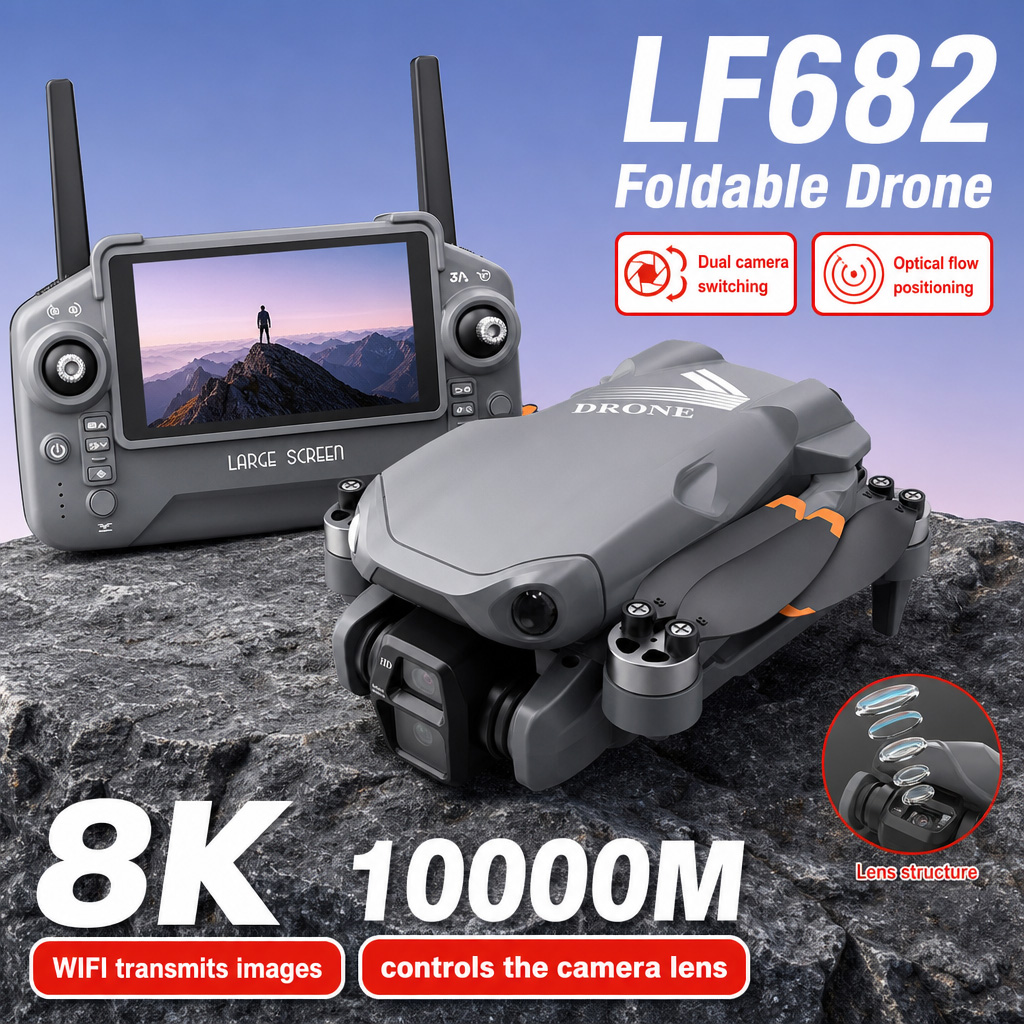 Rc Helicopter Charger - Foto Udara Drone LF682 8K HD