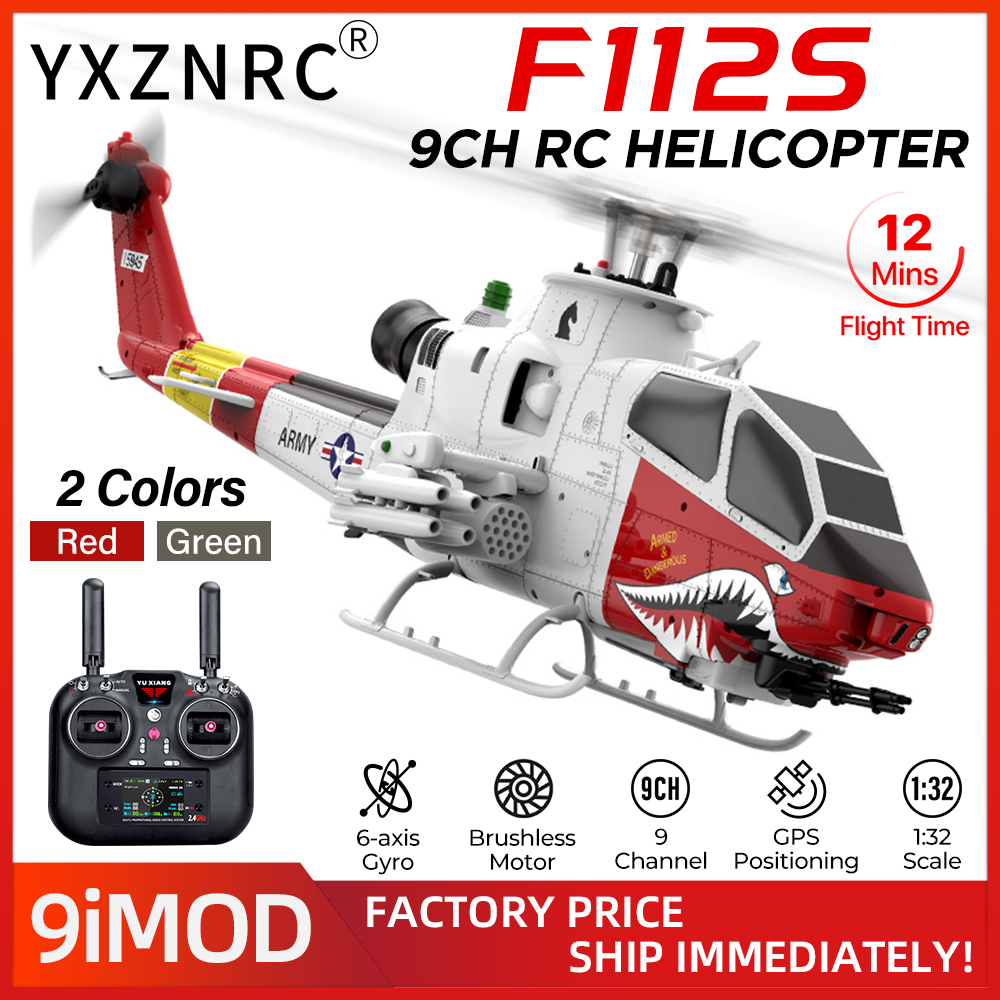 Rc Helicopter Gyro - Helikopter RC YUXIANG F112S 9CH Pesawat