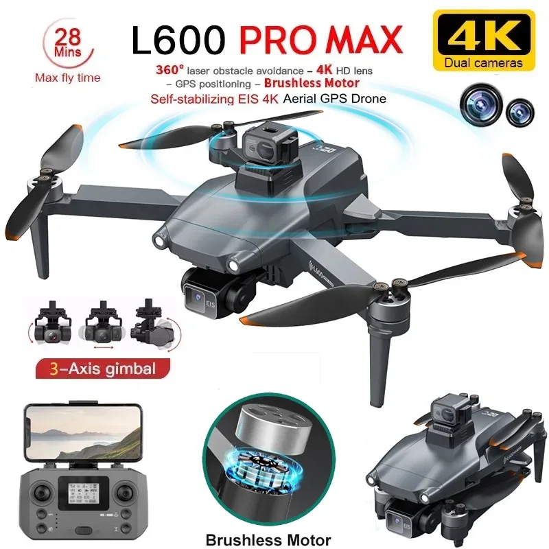 Rc Helicopter Case - L600 PRO MAX Drone GPS profesional,
