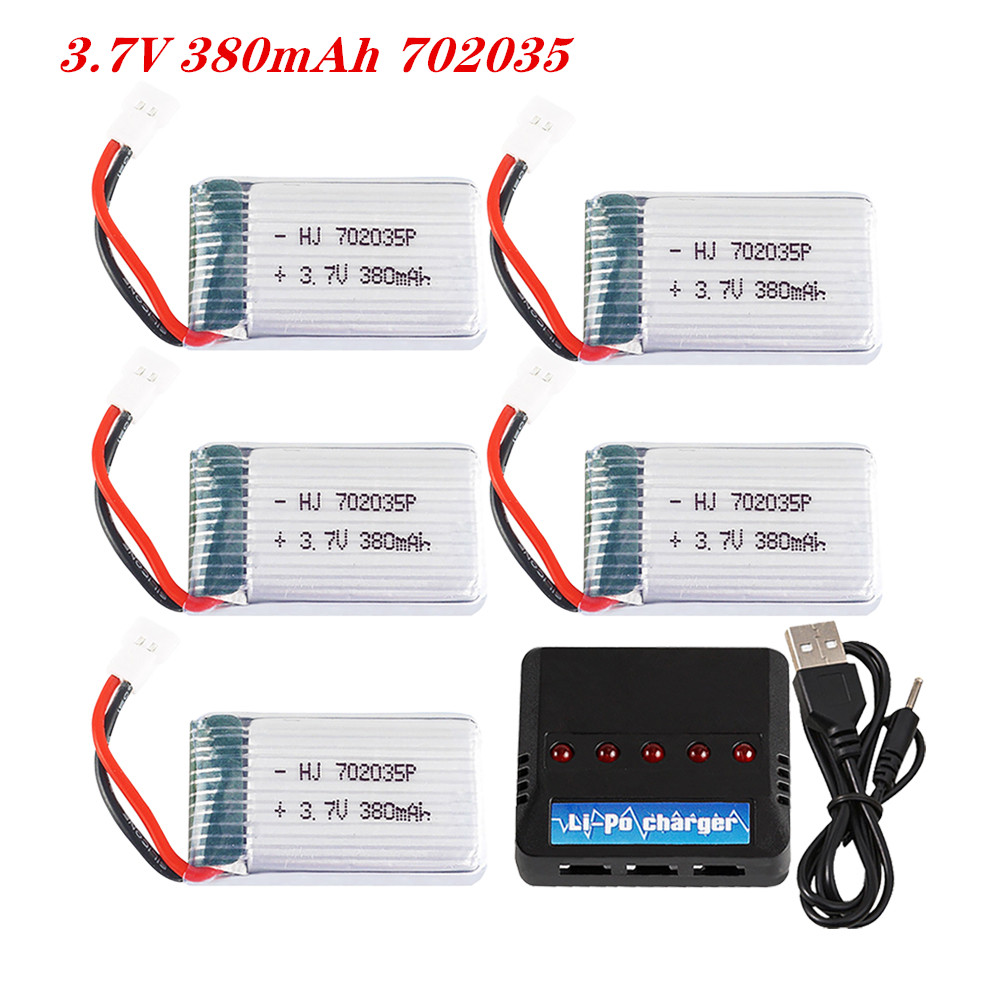Rc Helicopter Charger - Baterai Lipo 3.7V 380Mah 702035 Baterai