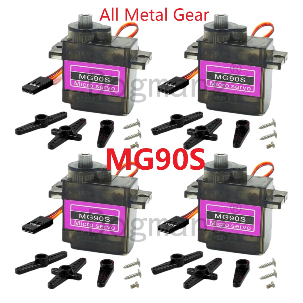 Rc Helicopter Mini - MG90S Servo 1/2/4/10/20/50 buah gigi logam