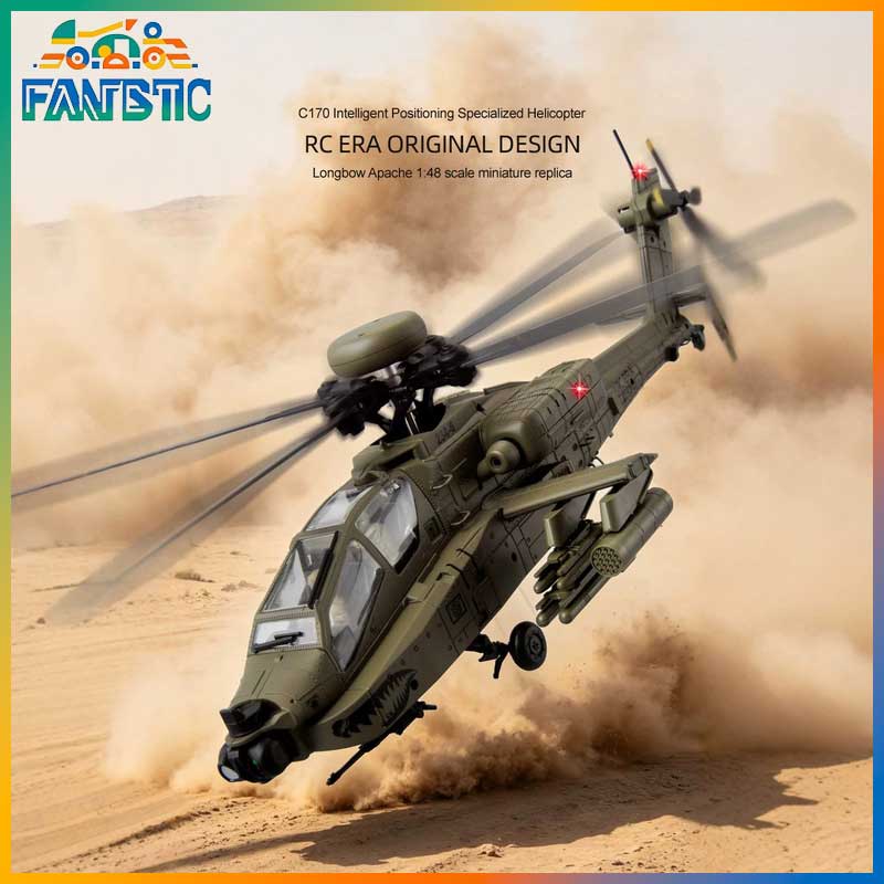 Rc Helicopter Single Rotor - Helikopter RC Era C170 Ah 64d