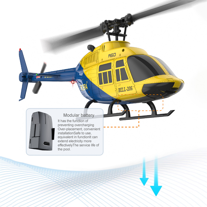 Helikopter RC A60 2.4G 6-Axis  - Rc Helicopter Gyro ulasan dan harga