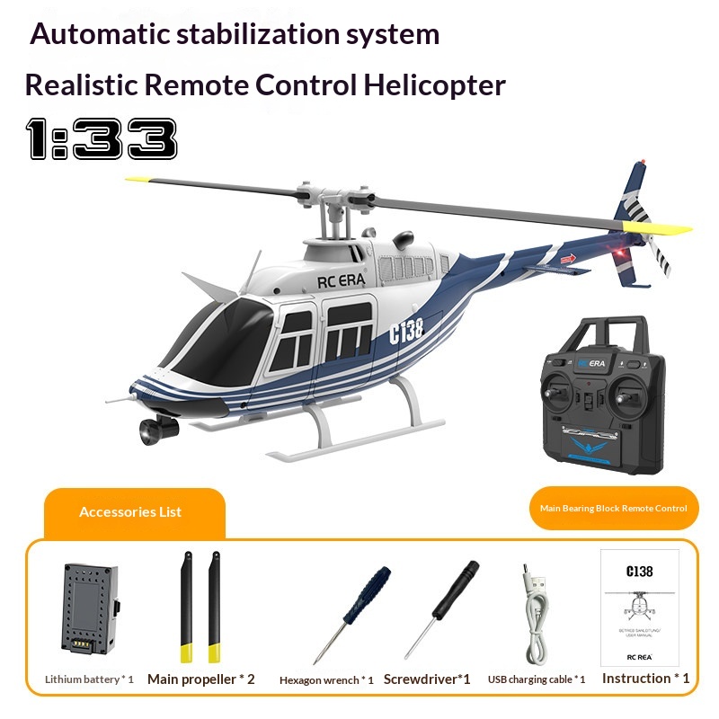 Helikopter Rc Era C138 Bell 20 - Rc Helicopter Single Rotor ulasan dan harga