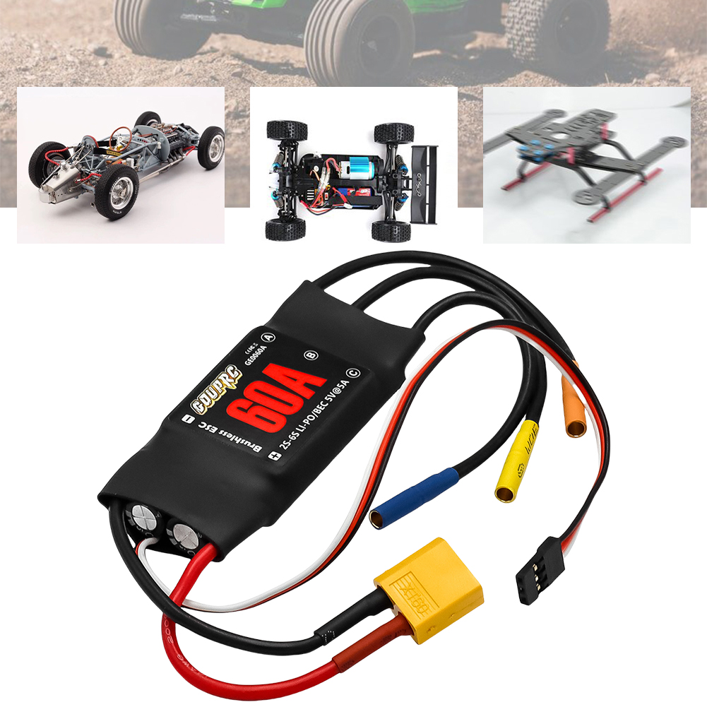 60A Brushless ESC 2-6S Pengont - Rc Helicopter Electric ulasan dan harga