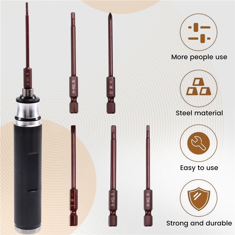 Obeng Hex AEE7-6-In-1 1.5/2.0/ - Rc Helicopter Tool Kit ulasan dan harga