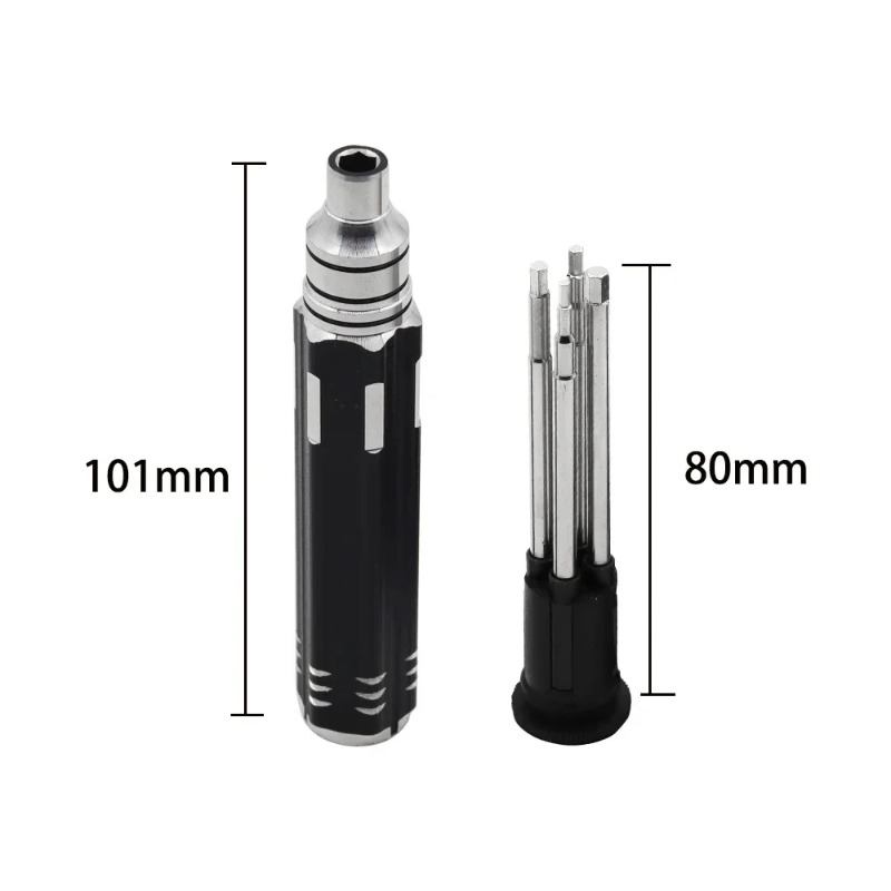 Set Obeng Hex 4-in-1 1.5-4.0mm - Rc Helicopter Tool Kit ulasan dan harga