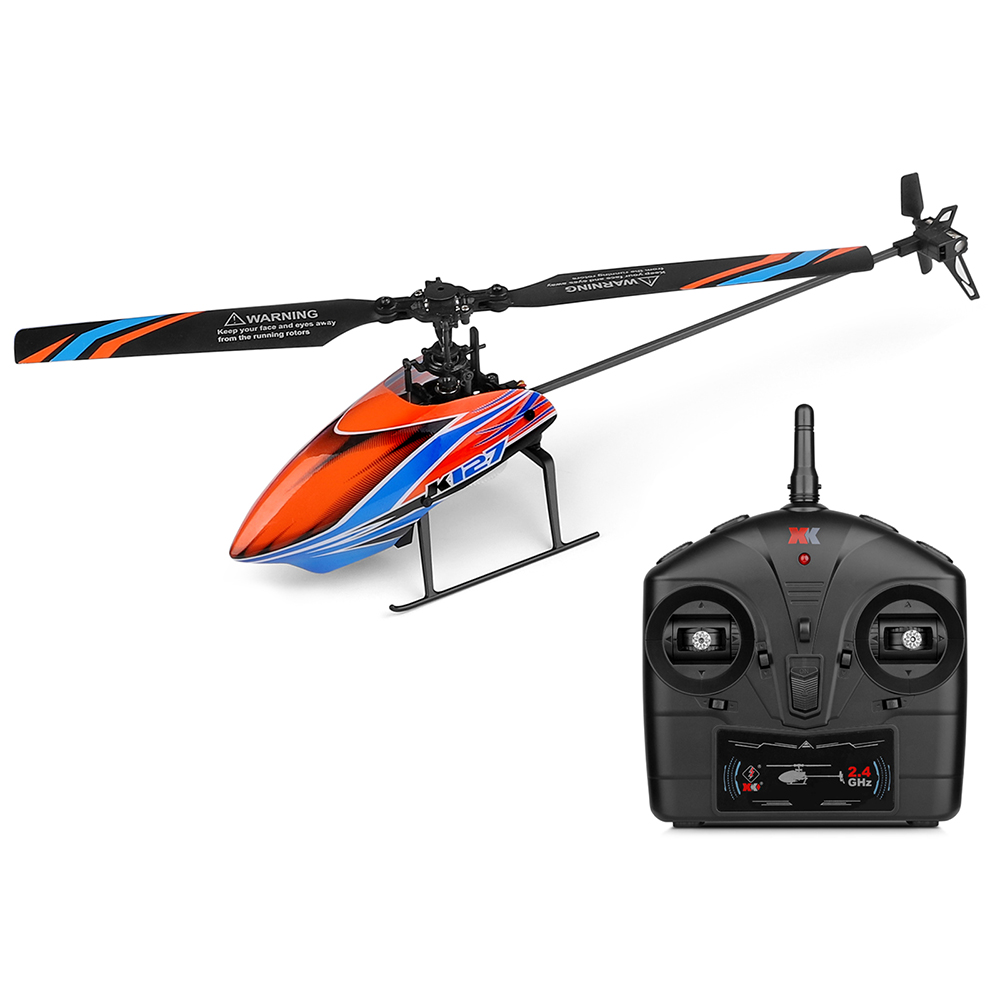 WLtoys XK K127 2.4G 4CH 6-Aixs - Rc Helicopter Gyro ulasan dan harga