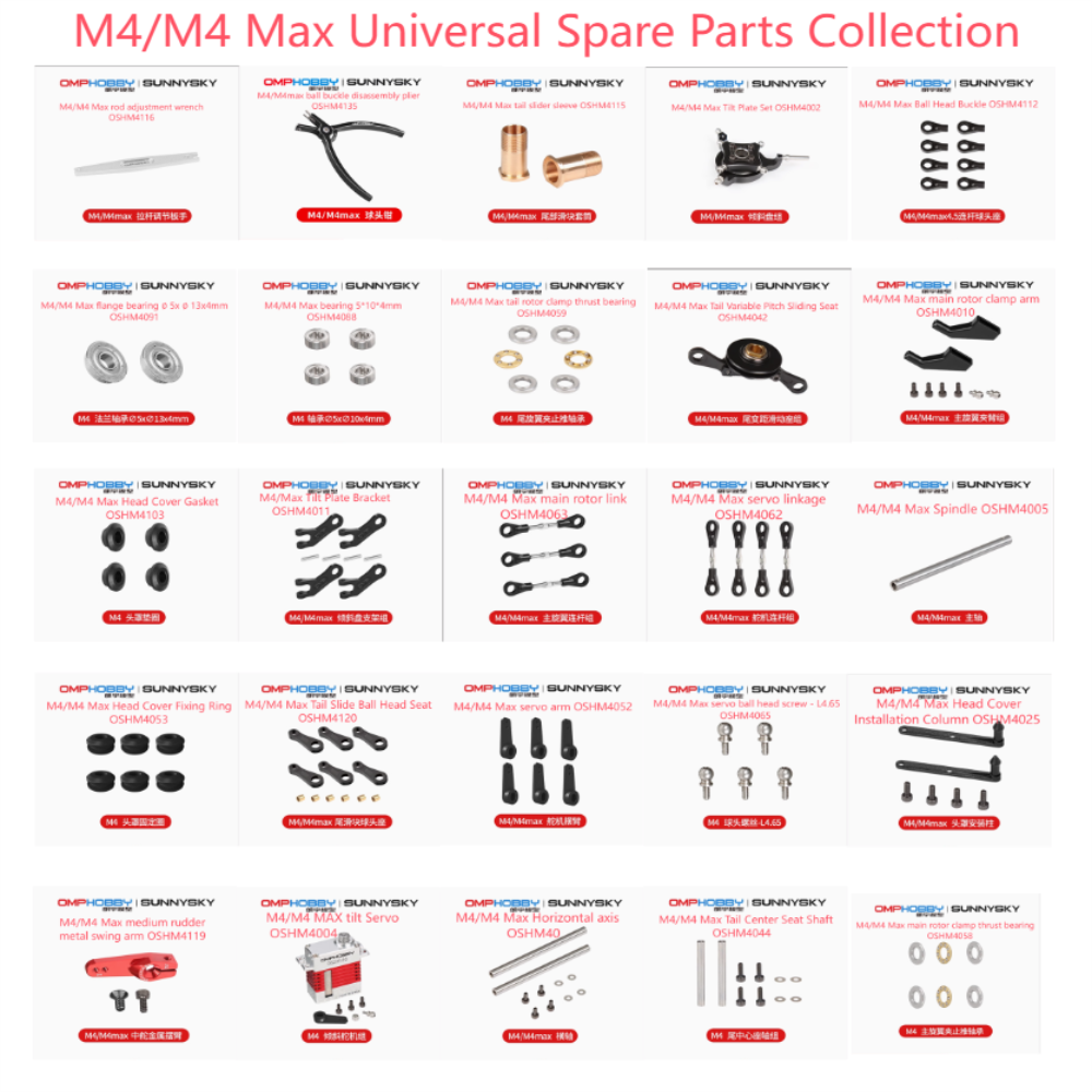 OMPHOBBY M4/M4 Max RC suku cad - Rc Helicopter Nitro ulasan dan harga