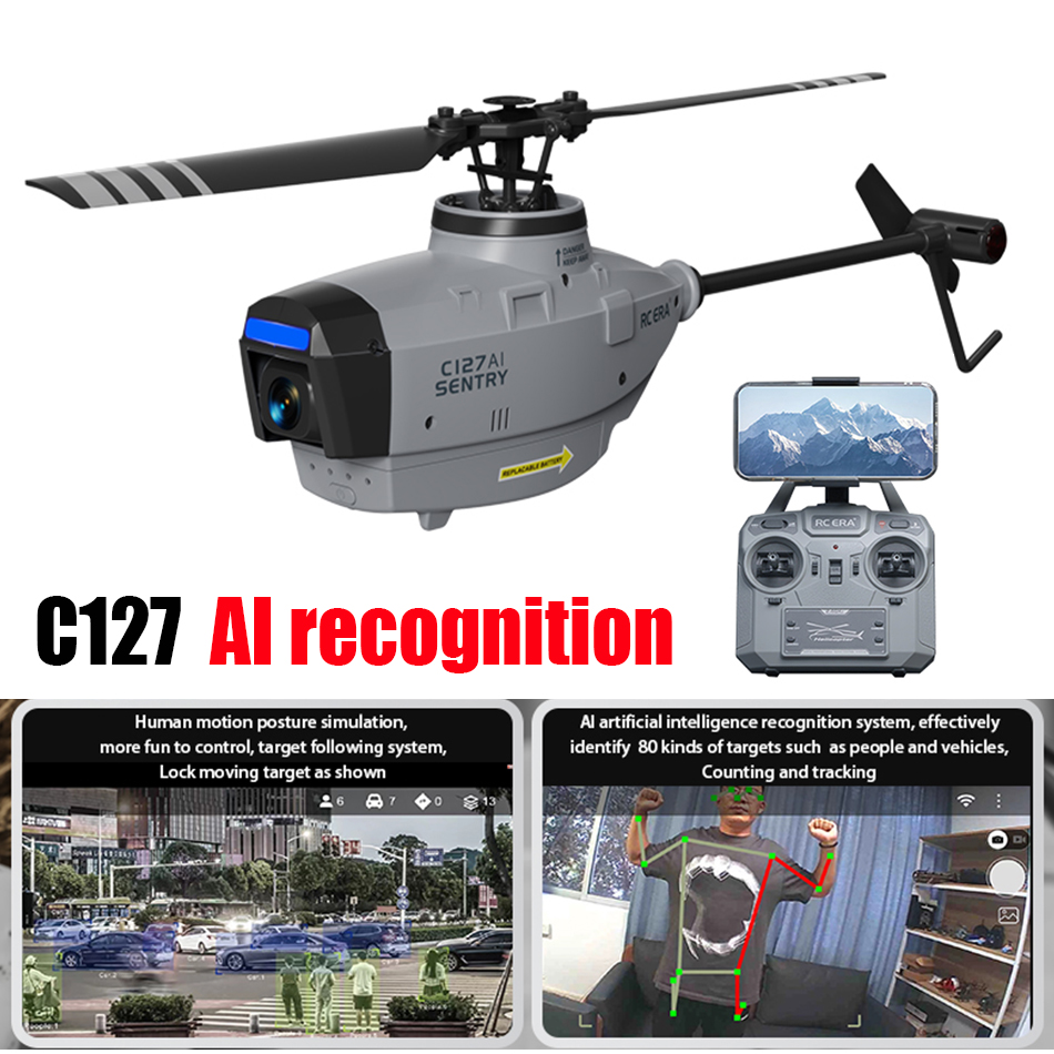 RC ERA C127 AI Sentry Mini Dro - Rc Helicopter Single Rotor ulasan dan harga