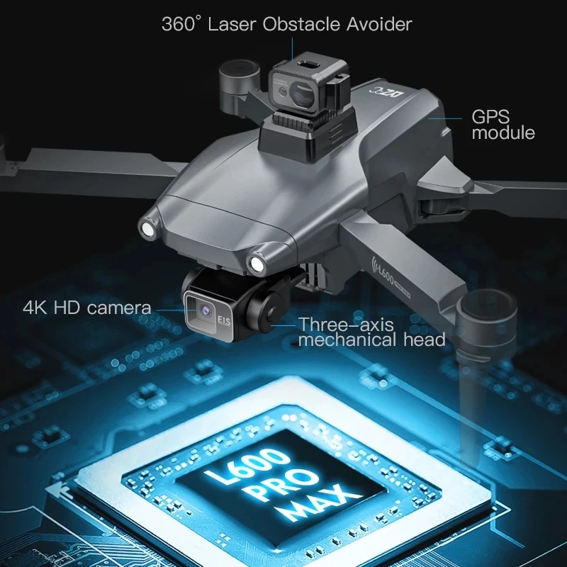 L600 PRO MAX Drone GPS profesi - Rc Helicopter Case ulasan dan harga