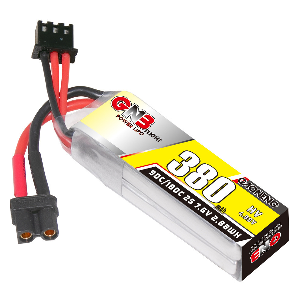 Baterai Lipo GNB 2S 7.6V 380mA - Rc Helicopter Parts ulasan dan harga