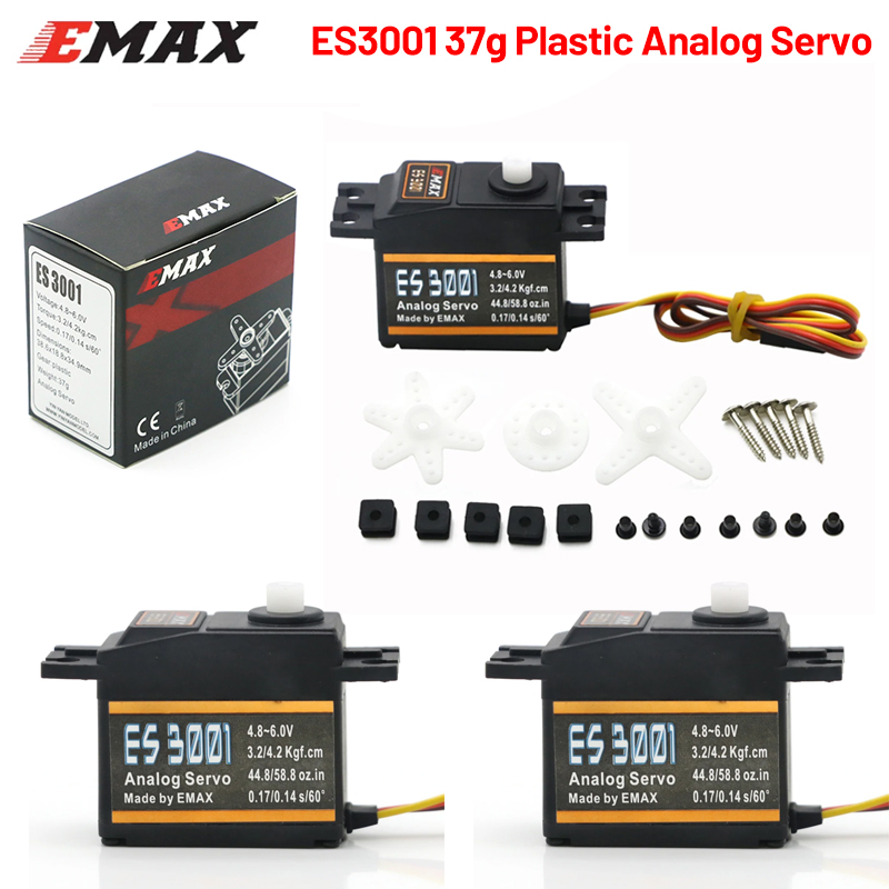 1/4 Buah EMAX ES3001 4.8-6.0V  - Rc Helicopter Servo ulasan dan harga