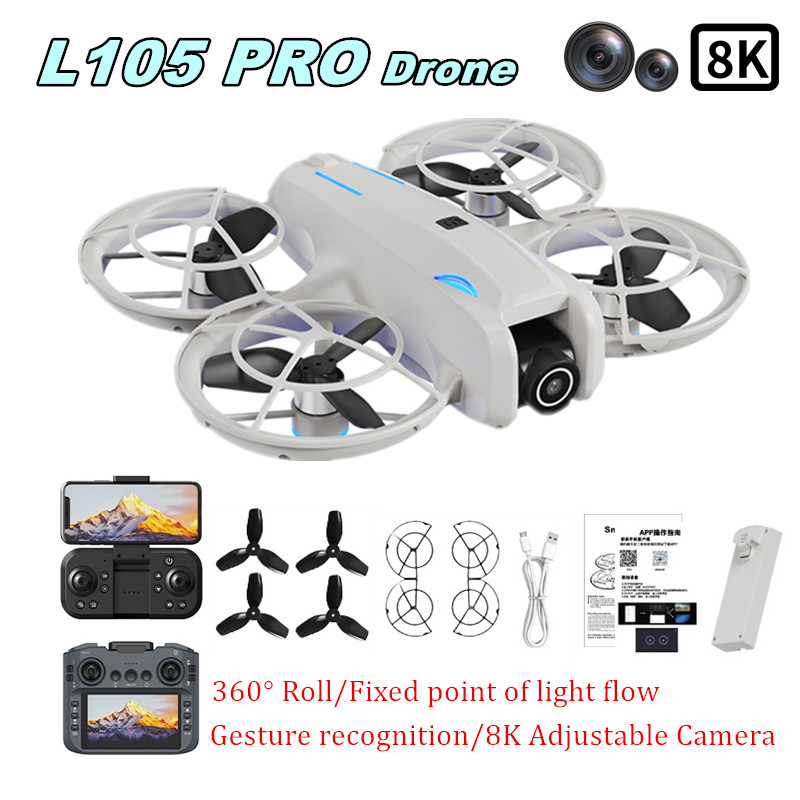 Drone L105 PRO Duel Lensa 8k A - Rc Helicopter Charger ulasan dan harga