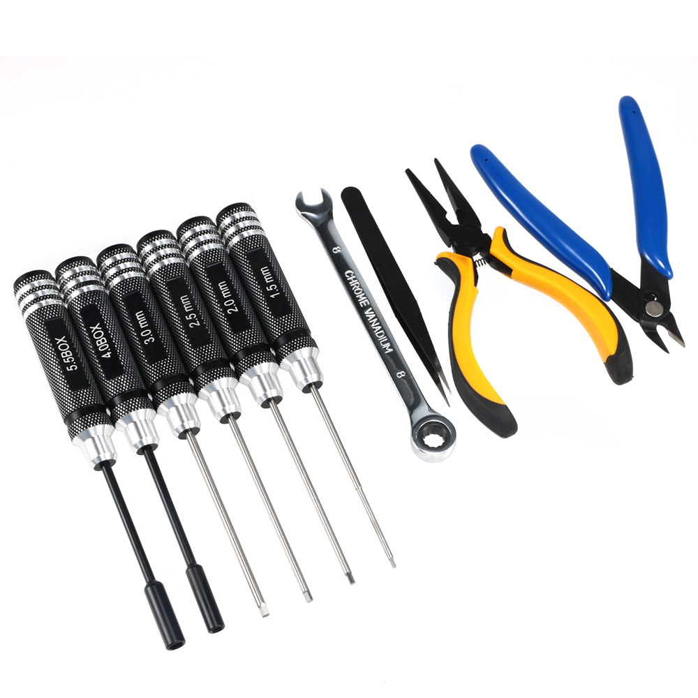 10PCS 10in1 Peralatan Perbaika - Rc Helicopter Tool Kit ulasan dan harga