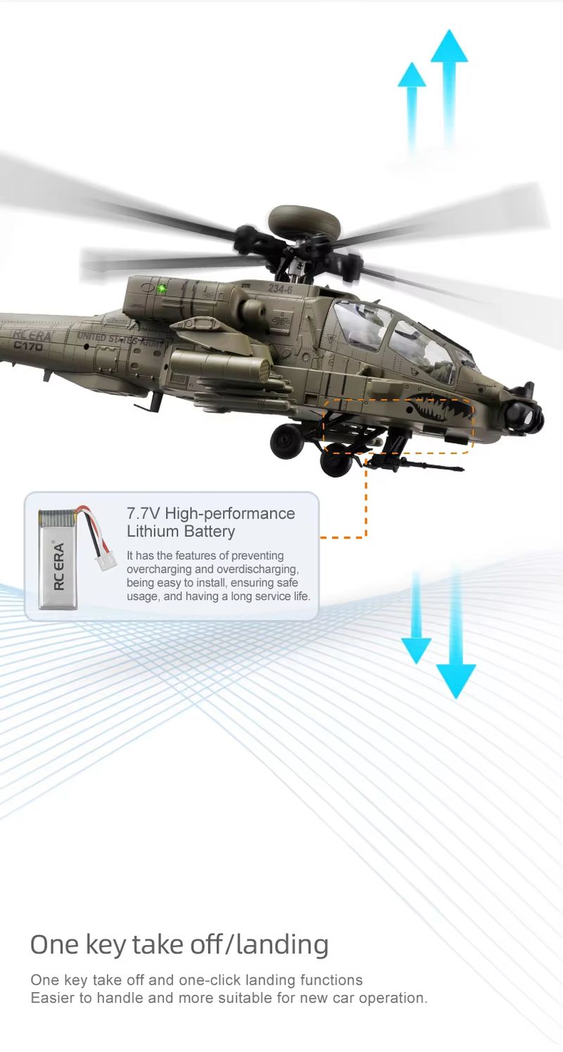 Baru Tersedia RC Era Ah-64d Ap - Rc Helicopter Single Rotor ulasan dan harga
